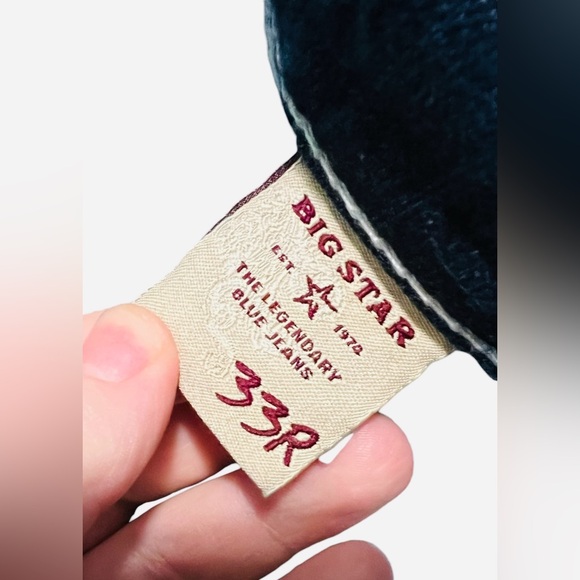 Big Star Maddie Dark Wash Mid Rise Fit Size 33 Regular - Picture 5 of 13